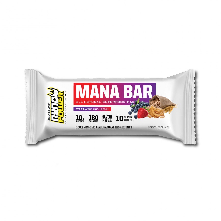 MANA Protein Bar Strawberry Acai, 12PACK