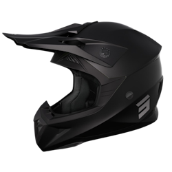 SHOT, CROSSHJÄLM PULSE KID SOLID 2.0 MATTSVART, BARN