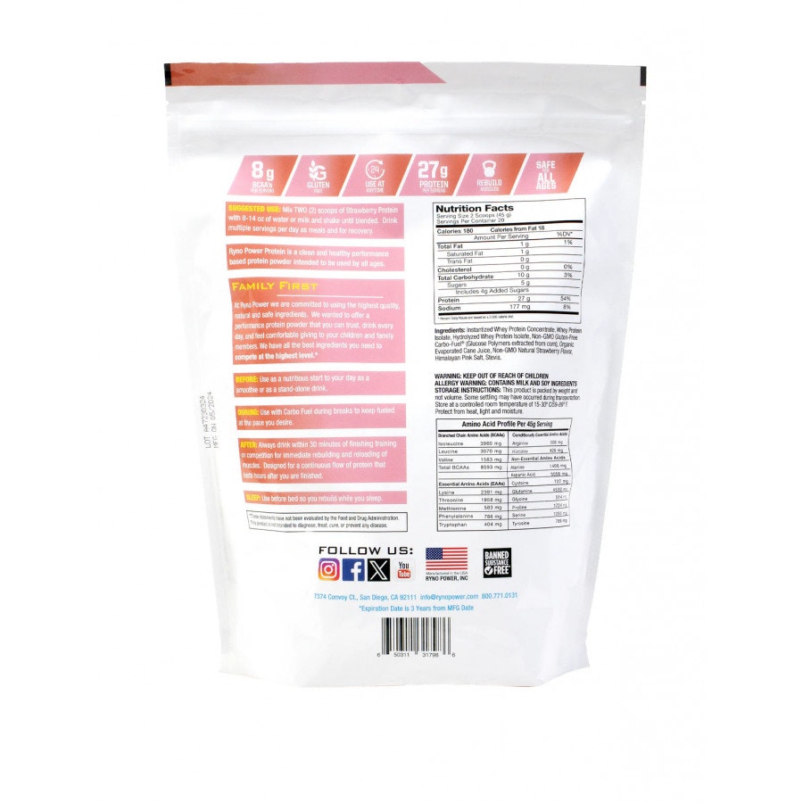 Ryno Power, Proteinpulver  907gr Flera smaker