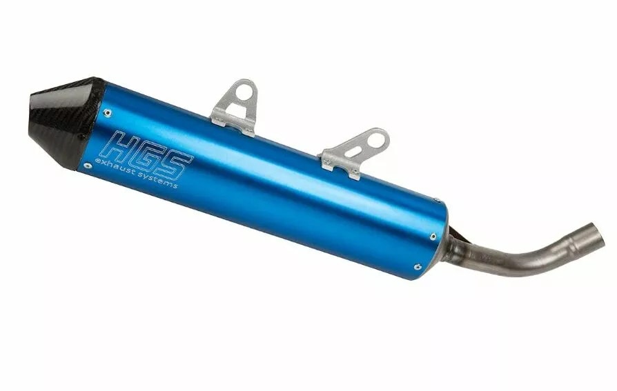 HGS silencer Yamaha YZ125 / YZ144 2005 - 2025 BLUE/Silver