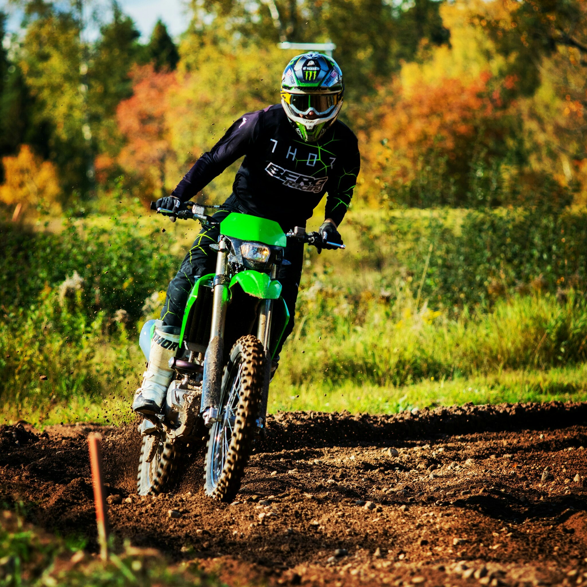 KX 250 X 2023 enduro O-reggad Med framlyse