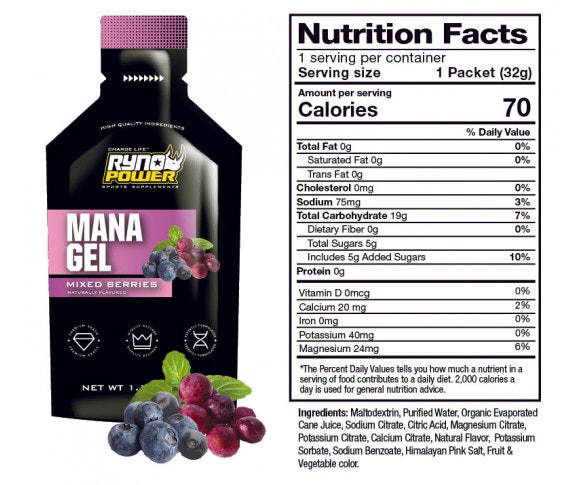 MANA Performance Gel 12 pack  Olika smaker