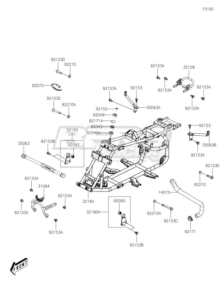 BRACKET-ENGINE,LH