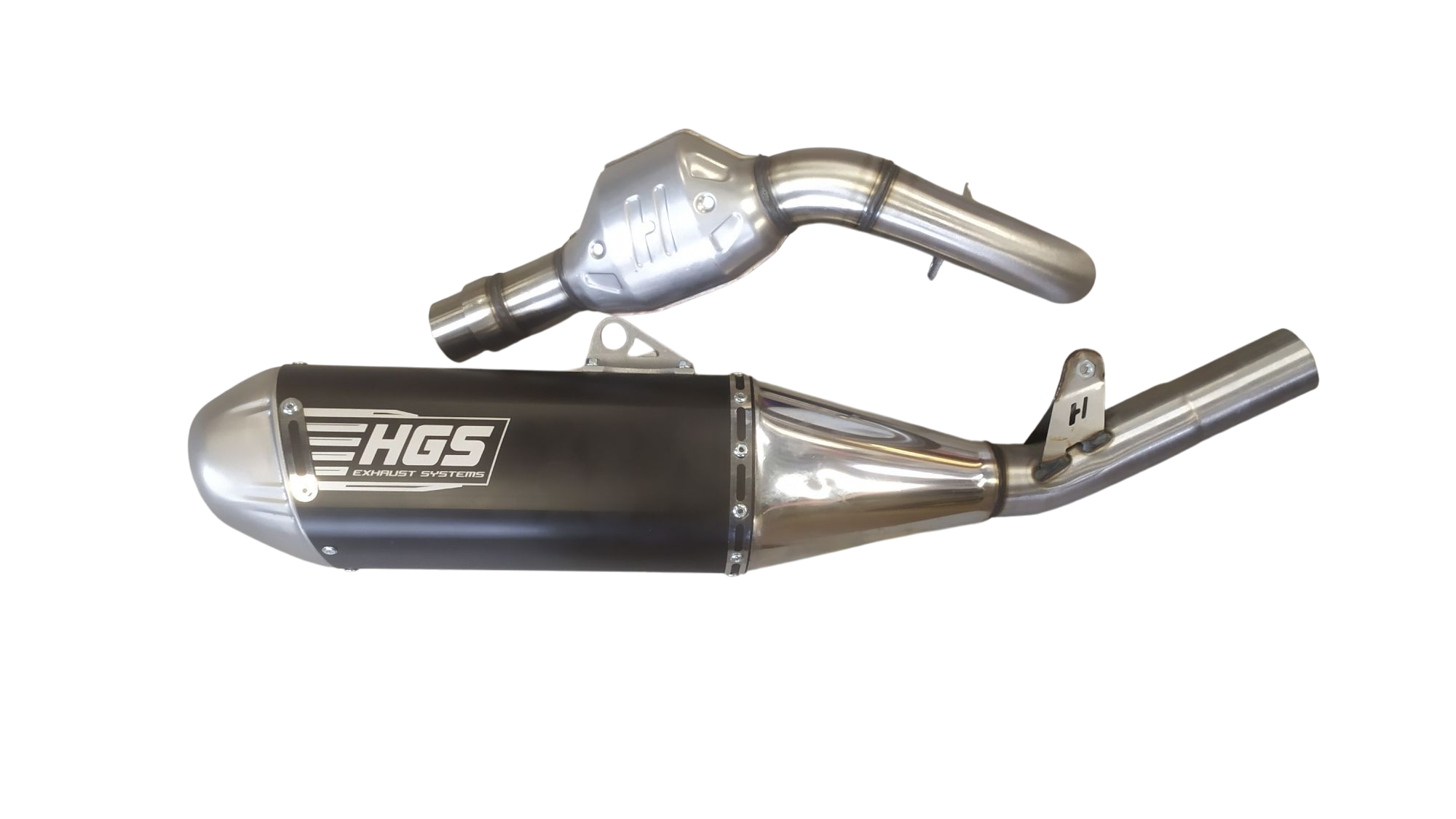 HGS avgassystem Kawasaki KX250 2025 Svart NY DESIGN