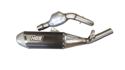 HGS avgassystem Kawasaki KX250 2025 Svart NY DESIGN