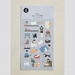 Suatelier Daily Deco Sticker Sheet Cats Have Staff