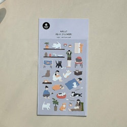 Suatelier Daily Deco Sticker Sheet Cats Have Staff