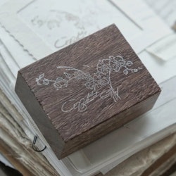 Jieyanow Atelier Rubber Stamp Feeling Blessed Orchid Bouquet
