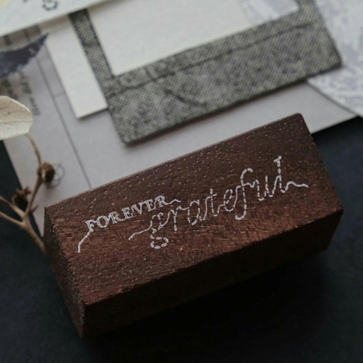 Jieyanow Atelier Rubber Stamp Phases to Loving You - Forever Grateful