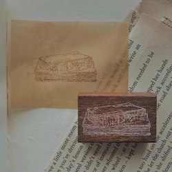 Jieyanow Atelier Rubber Stamp Slow Living - Old Books
