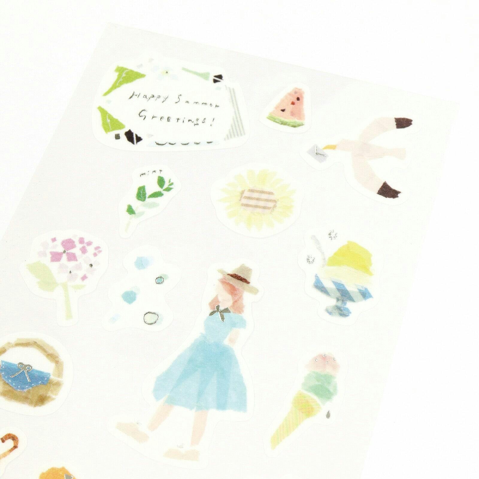 Kamiiso Saien Sticker Sheet Summer