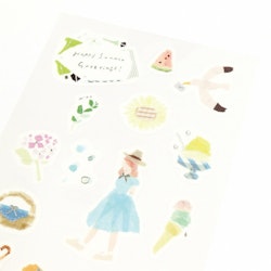 Kamiiso Saien Sticker Sheet Summer