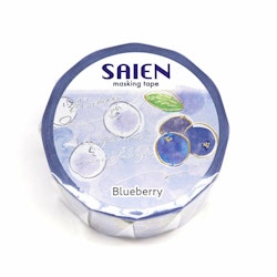 Kamiiso Saien Washi Tape Blueberry 20 mm