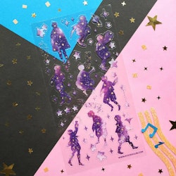 Stickii Sticker Sheet Starry Silhouettes