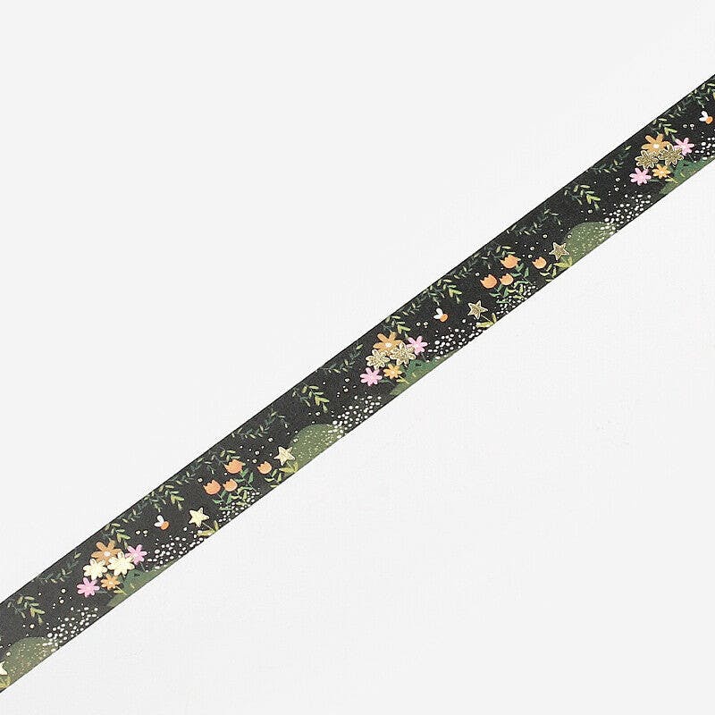 BGM Life Foil Washi Tape Forest of Fireflies 15 mm