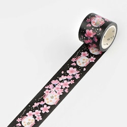 BGM Foil Washi Tape Cherry Blossom at Night 30 mm