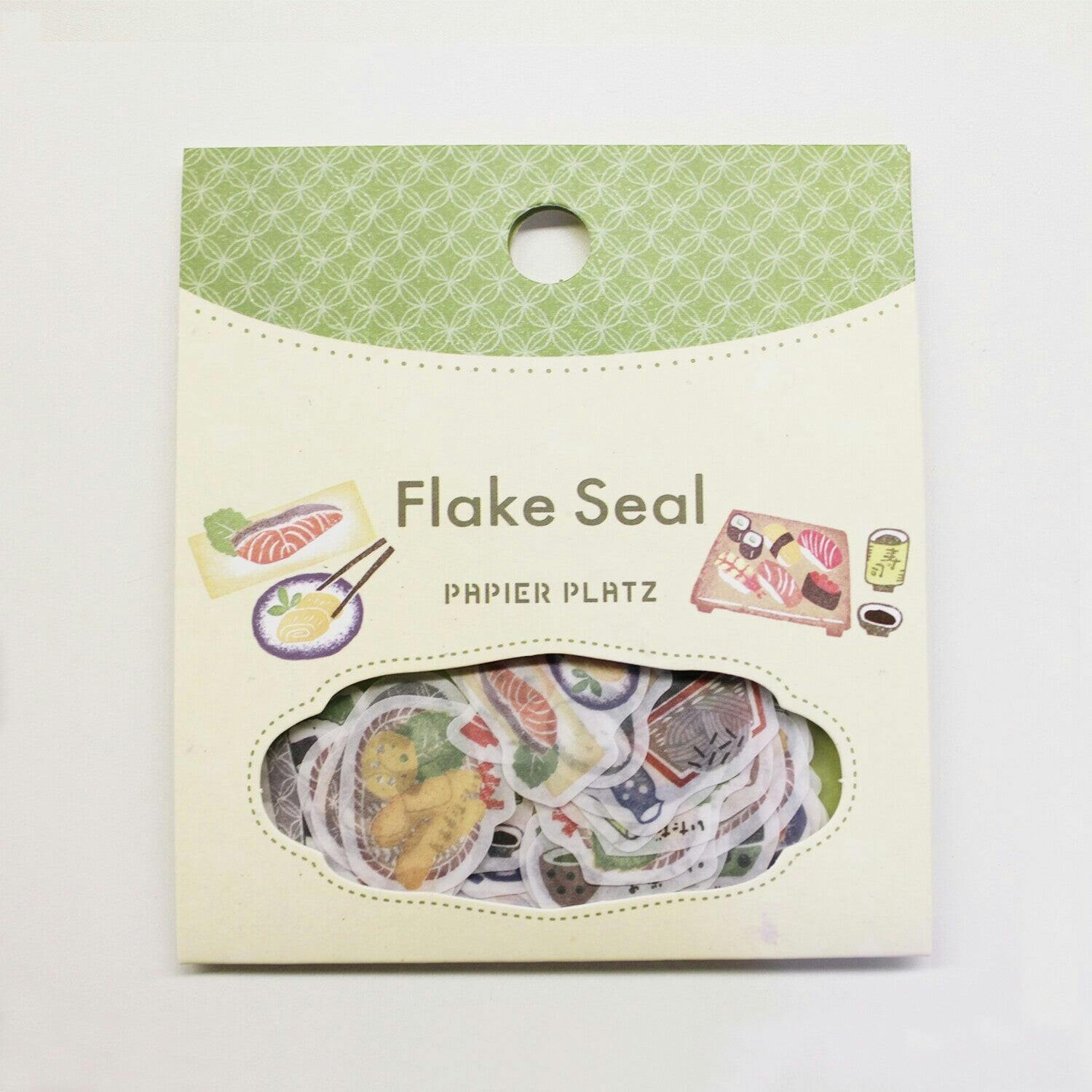 Papier Platz Hankodori Sticker Flakes Japanese Dishes