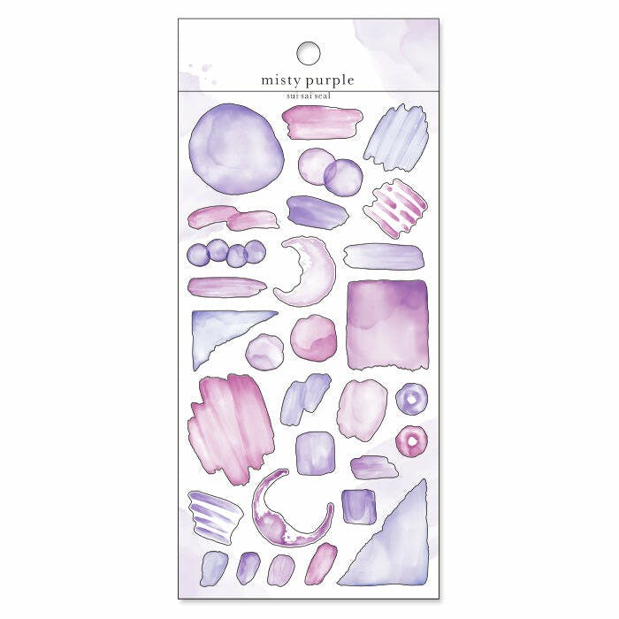 Mind Wave Sui Sai Seal Sticker Sheet Misty Purple