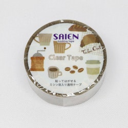 Kamiiso Saien PET Tape Coffee Time 15 mm