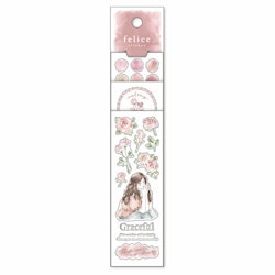 Mind Wave Felice Sticker Sheet Flower Pink