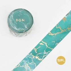 BGM Special Washi Tape Stone Pattern Sea Green 20 mm