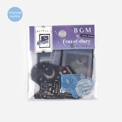 BGM Washi Sticker Travel Diary Starry Sky