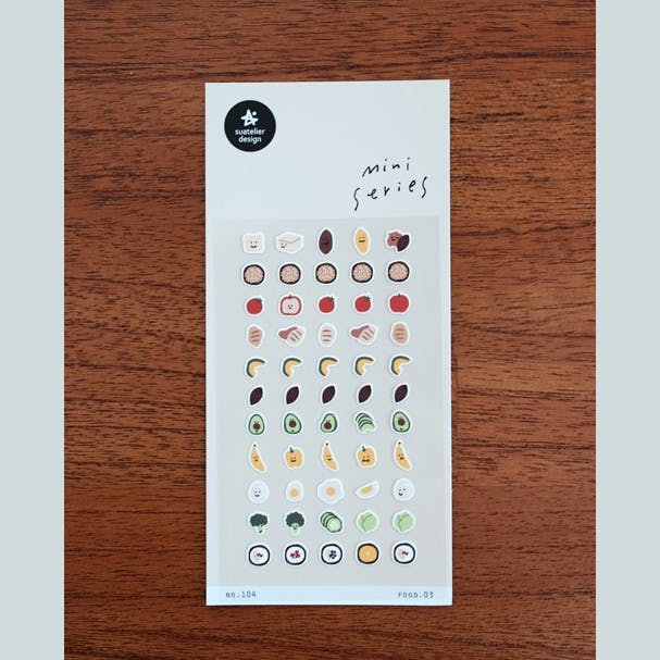 Suatelier Mini Series Sticker Sheet Food 03