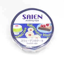 Kamiiso Saien Washi Tape Swedish Cake 15 mm