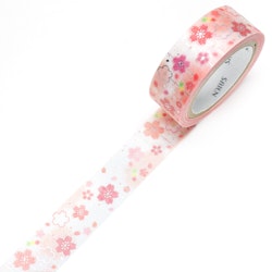 Kamiiso Saien Washi Tape Cherry Blossoms Decoration 15 mm