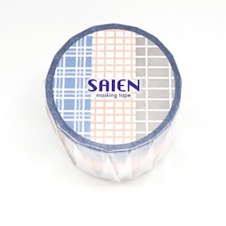 Kamiiso Saien Washi Tape 3-pack Grid 15 mm