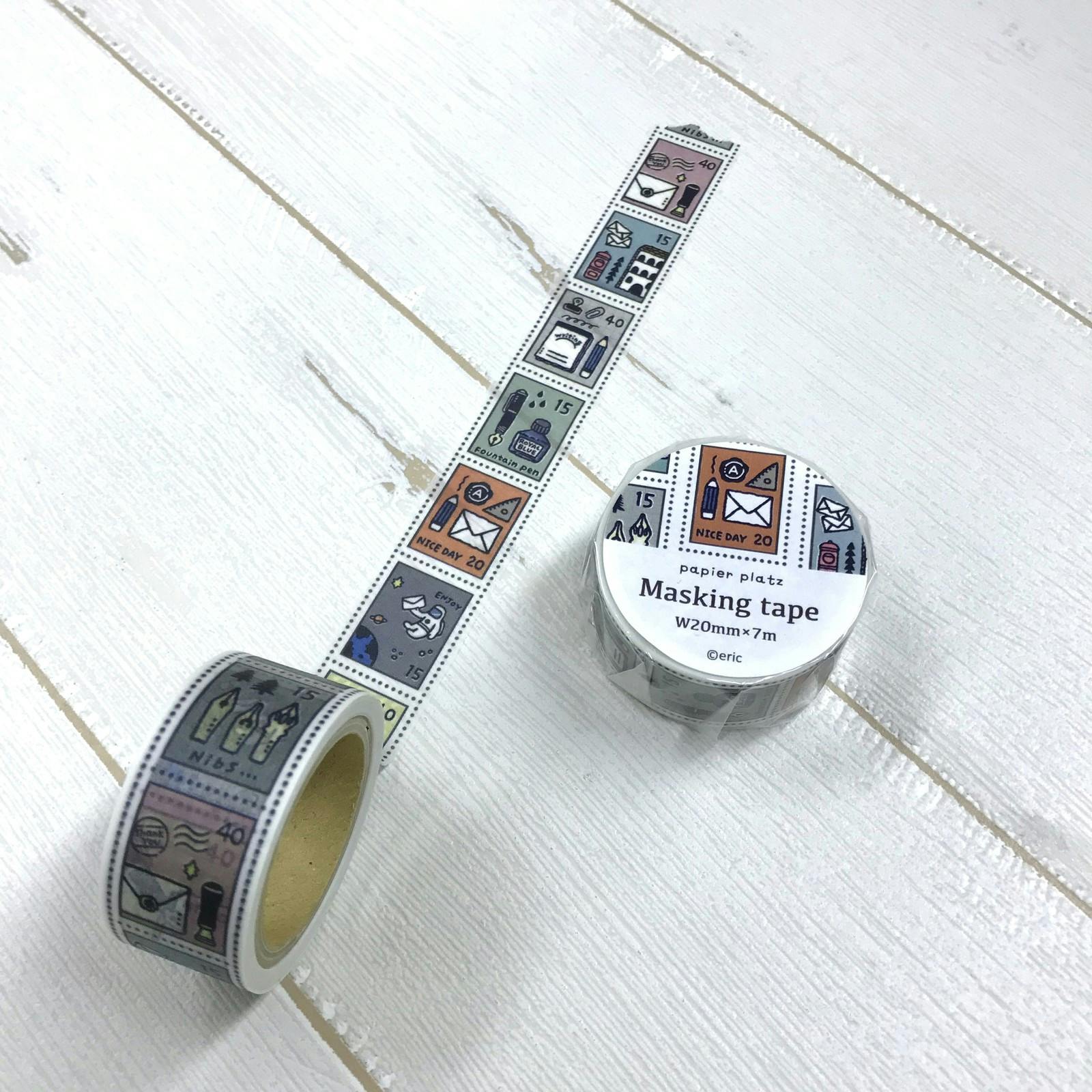 Papier Platz Eric Small Things Washi Tape Stamps 20 mm
