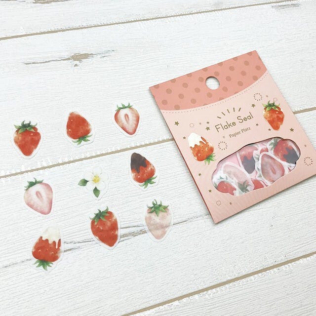 Papier Platz Moriyue Sticker Flakes Chocolate Strawberries