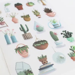 Nikki Dotti Rub-on Stickers Plants and Pots