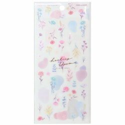 Kamio Japan Healing Bloom Sticker Sheet Pastel Bouquet