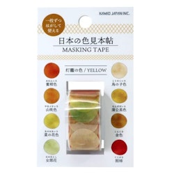 Kamio Japan Color Sample Washi Tape Yellow