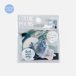BGM Colorful Poem Sticker Flakes White