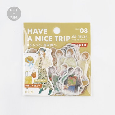 BGM #OOTD Sticker Flakes Have a Nice Trip