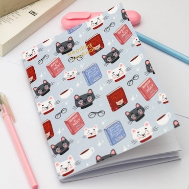 My Sweet Paper Card Reading Journal Cat Lover