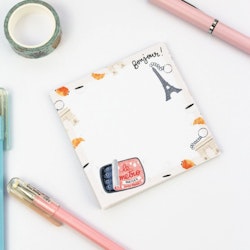 My Sweet Paper Card Memo Pad Welcome to Paris