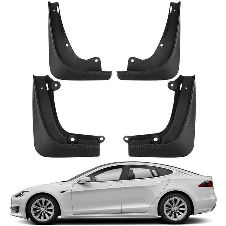 Tesla model S Plaid  "Original-stänkskydd" - Mattsvart