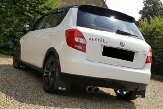 Skoda Fabia Monte Carlo skvettlapper 2013+