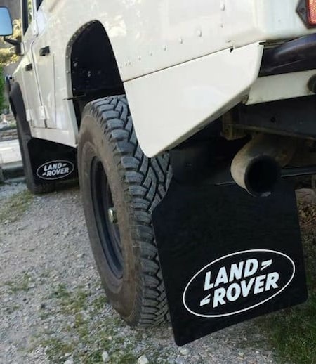 Exempelbild på hur dekalen ser ut - Land Rover logo