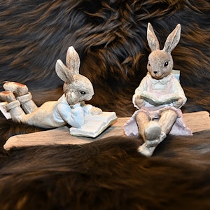 Kaniner som läser