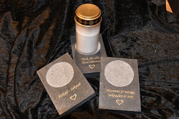 Ljushållare till Gravljus