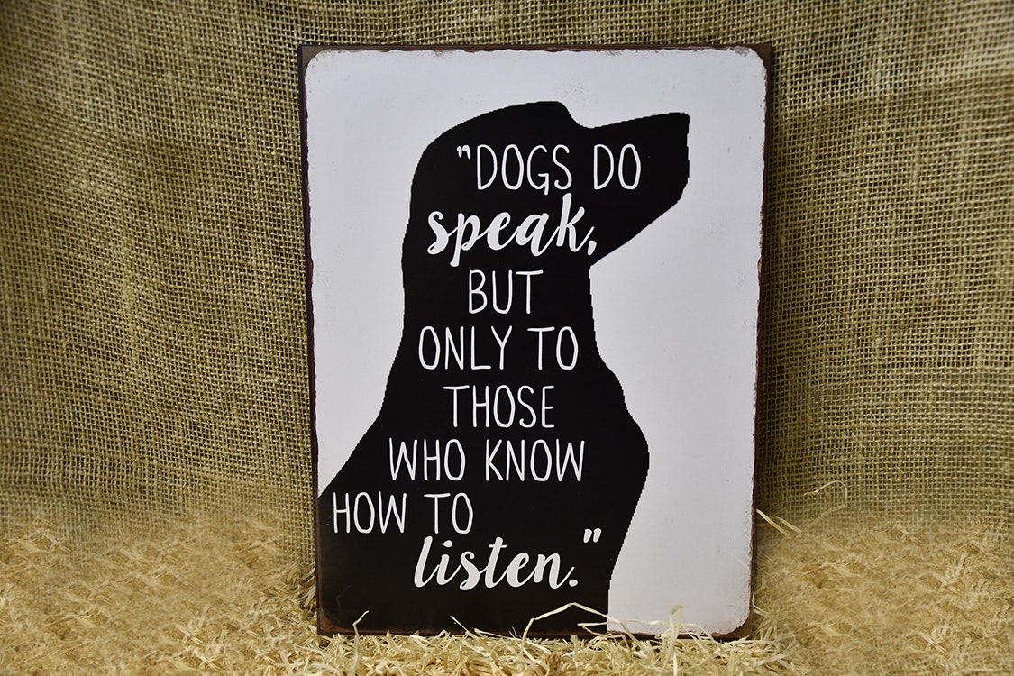 Dogs do speak