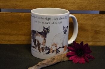 Mugg med kattmotiv