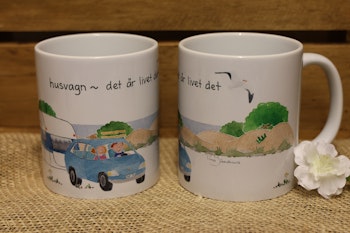 Mugg med husvagn