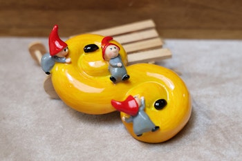 Lussebulle med Tomtenissar