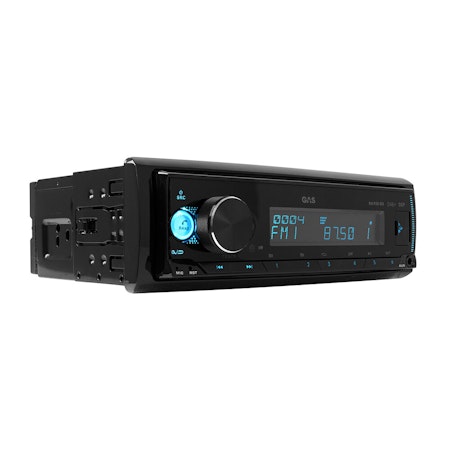 GAS MAX M150-BDX bilstereo med Bluetooth, DAB, 32-bit DSP och 3 par (4V) lågnivå