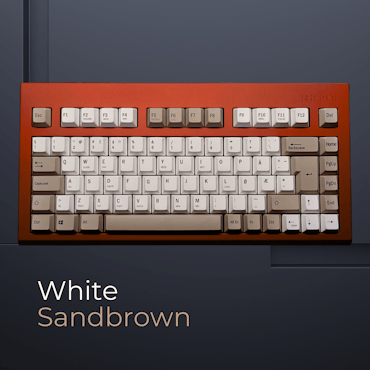 iNVINTIX White/sandbrown keycaps